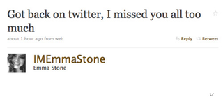 Illustration for article titled Emma Stone Returns to Twitter; Margaret Cho Prowls For Bears